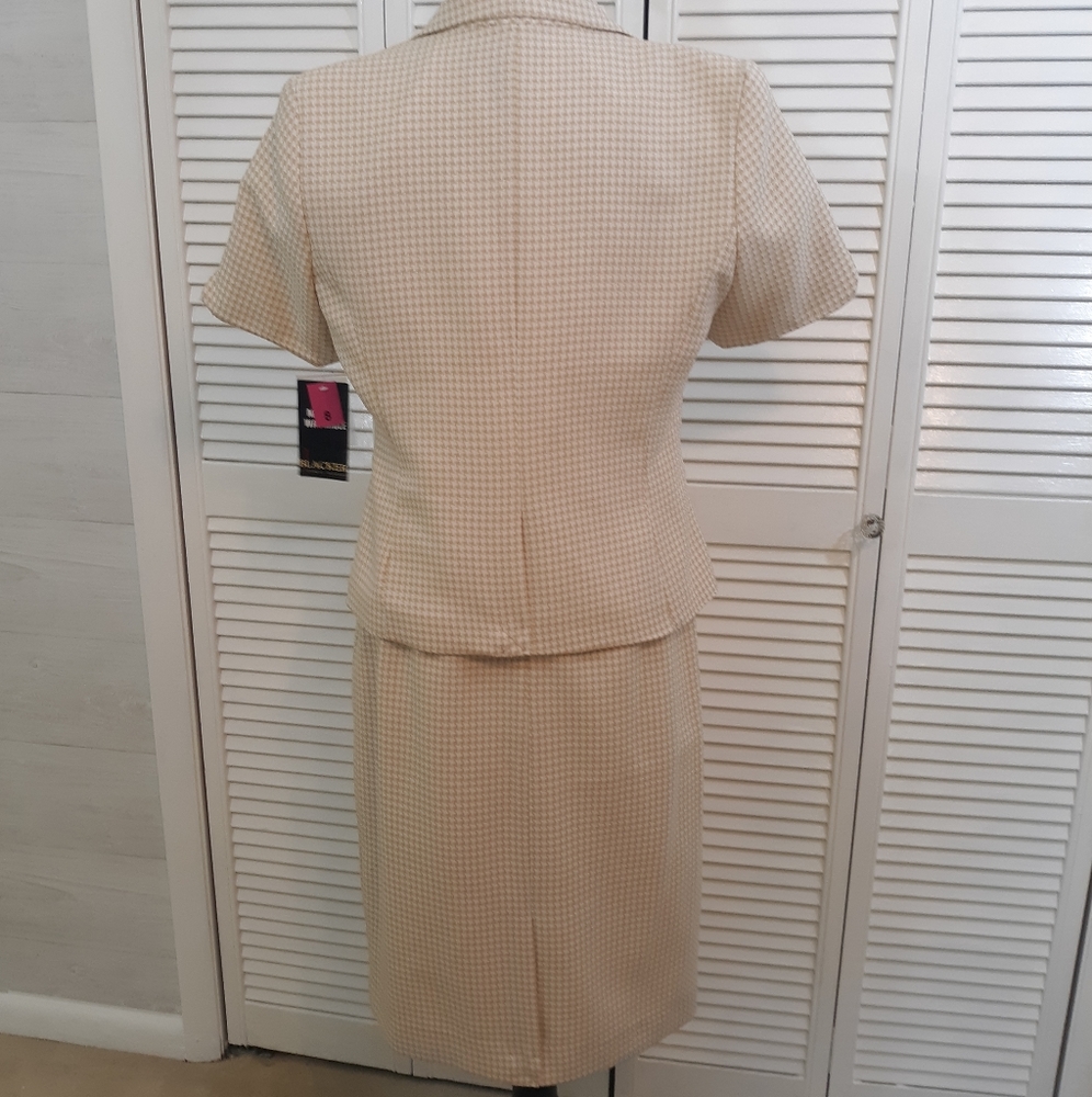Blacker houndstooth skirt suit sz 8 NWT *N - Picture 6 of 6